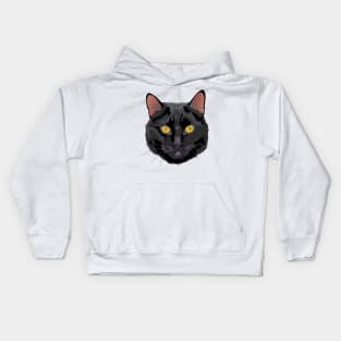 Black cat Kids Hoodie